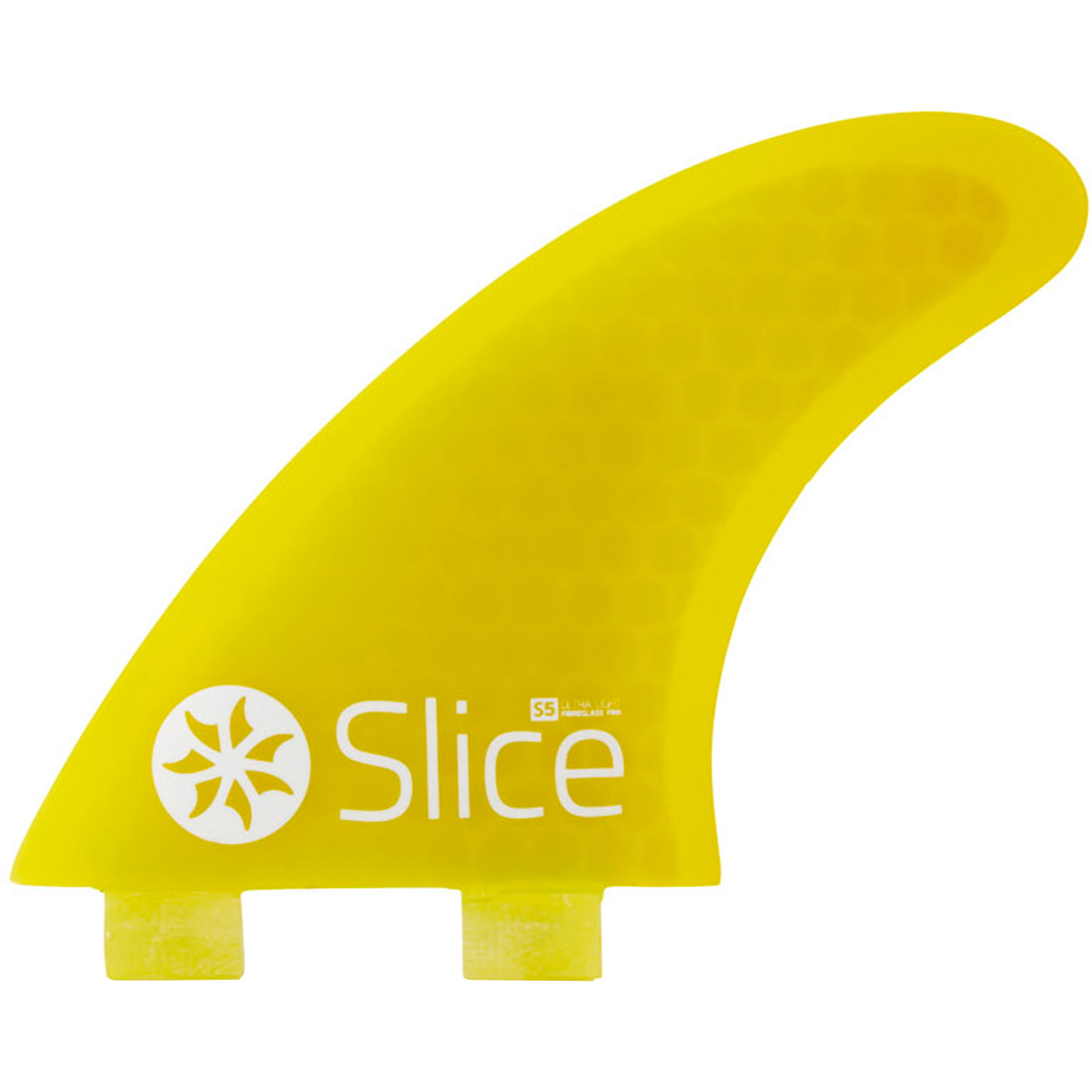 2025 Northcore Slice Ultra Light Hex Core S3 FCS Compatible Surfboard Fins SLI-01 - Yellow